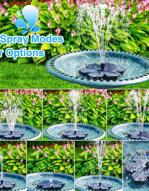 Load image into Gallery viewer, Solar Fountain Snowflake Style, 2025 Upgrade 3.5W Solar Bird Bath Fountains
