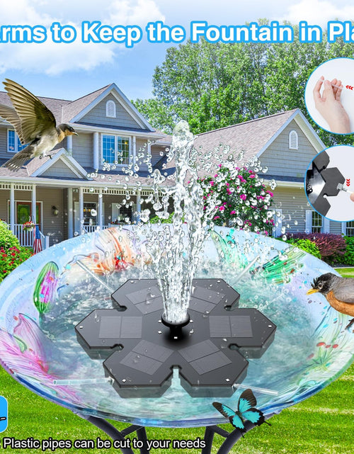 Load image into Gallery viewer, Solar Fountain Snowflake Style, 2025 Upgrade 3.5W Solar Bird Bath Fountains
