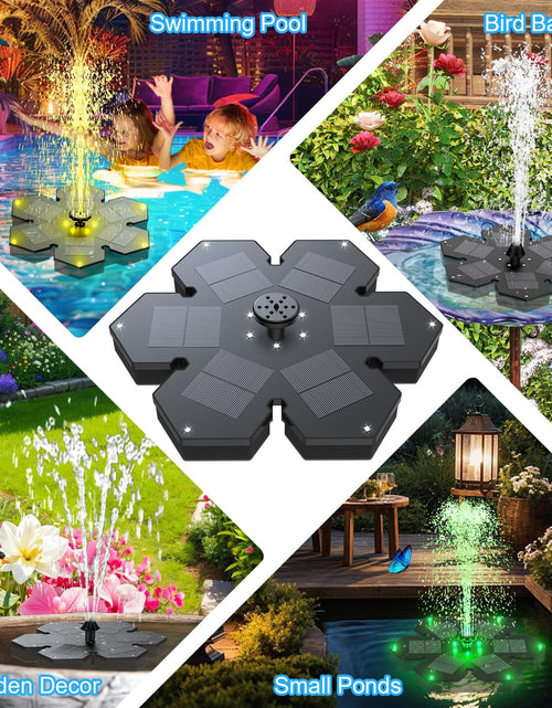 Load image into Gallery viewer, Solar Fountain Snowflake Style, 2025 Upgrade 3.5W Solar Bird Bath Fountains
