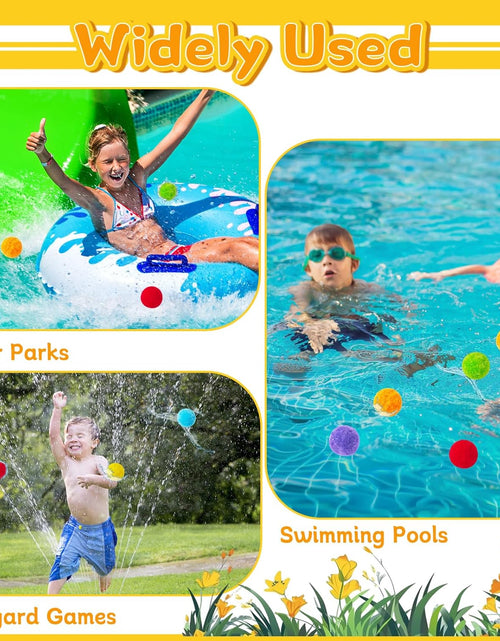Load image into Gallery viewer, 120 Pcs Reusable Water Balls,Reusable Soaker Balloons Toy Ball for Pool
