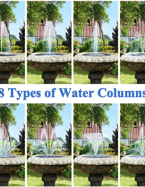 Load image into Gallery viewer, Solar Fountain Pump, Garden Bird Bath Solar Water Fountain Feature 1.5W Powered Pump
