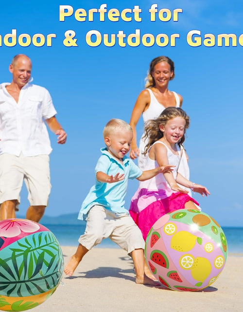Load image into Gallery viewer, 4 Pack 20&quot; Beach Balls, Large Inflatable Pool Toys
