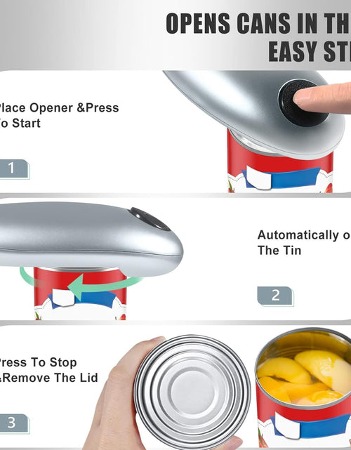 Load image into Gallery viewer, Effortless Can Opening: Auto Electric Can Opener - One-Touch Operation, Hands-Free

