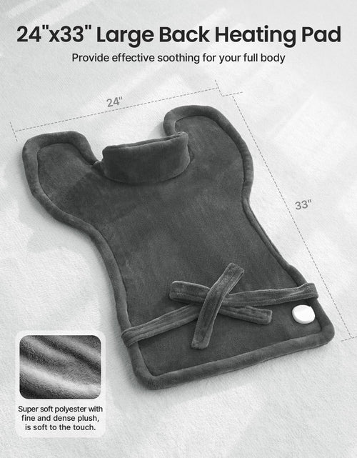 Load image into Gallery viewer, Heating Pad for Pain Relief – Weighted Neck &amp; Back Wrap, 6 Settings (FREE 14Oz Funny Best Mom Mug with Gold Print)
