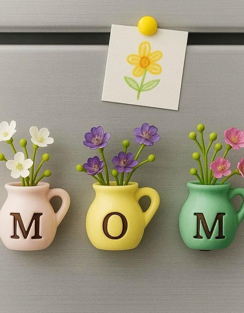 Load image into Gallery viewer, Mother’s Day Tote Bag for Mom – Floral Canvas Beach Bag ( Free Fridge Magnets )
