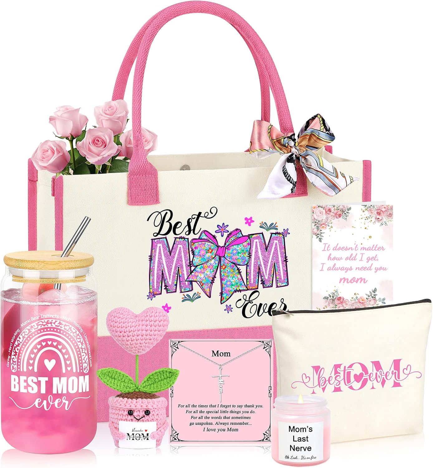 Mother’s Day Gift Basket for Women – 6 pieces Spa Set ( FREE Garden Wind Chime )
