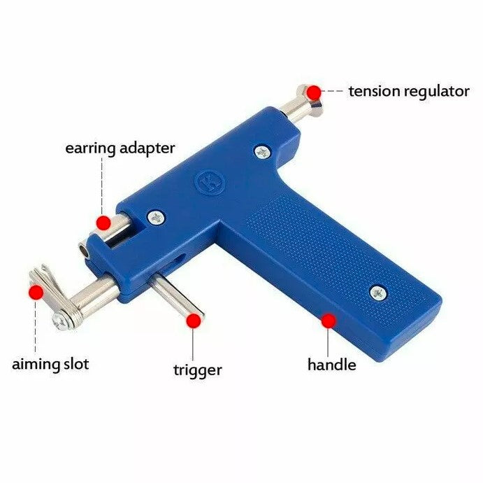 Professional EAR PIERCING Beauty Tool Body Nose Navel Tool Kit 98 Studs