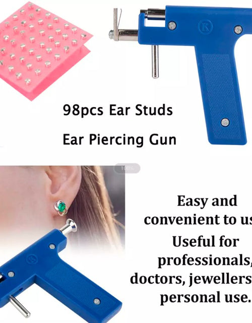 Load image into Gallery viewer, Professional EAR PIERCING Beauty Tool Body Nose Navel Tool Kit 98 Studs
