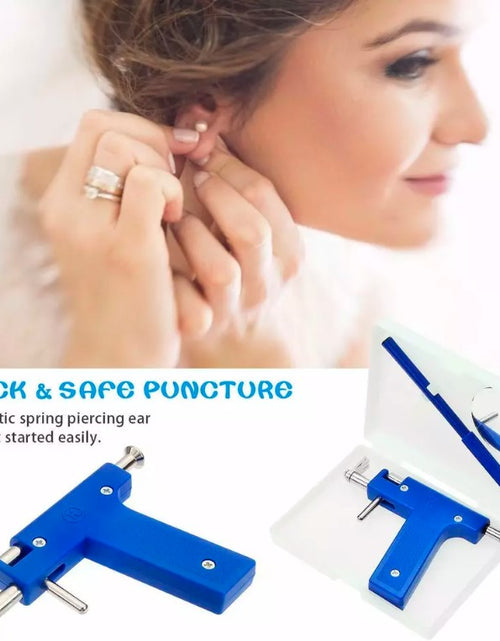 Load image into Gallery viewer, Professional EAR PIERCING Beauty Tool Body Nose Navel Tool Kit 98 Studs
