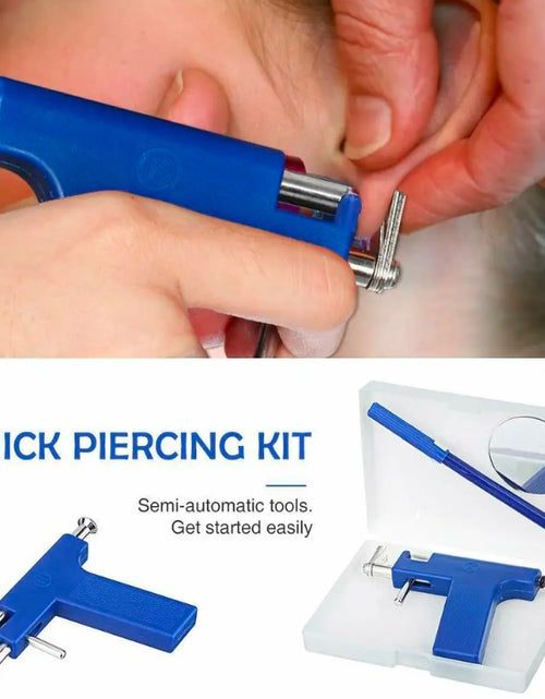 Load image into Gallery viewer, Professional EAR PIERCING Beauty Tool Body Nose Navel Tool Kit 98 Studs
