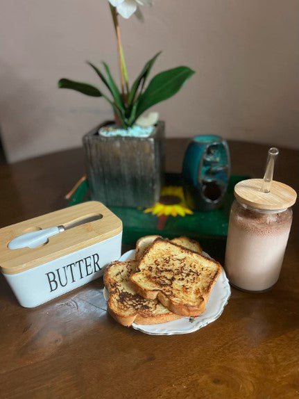Load image into Gallery viewer, Butter Dish with Lid, Large Ceramic Butter Storage
