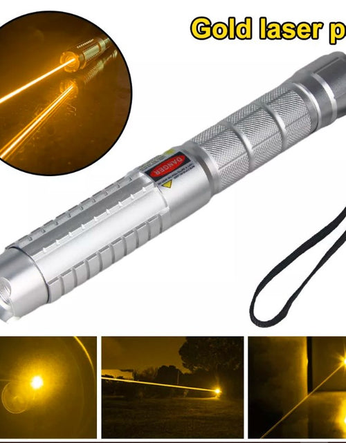 Load image into Gallery viewer, 591nm Golden Yellow Laser Pointer Pen SOS Wicked Lasers Upgraded
