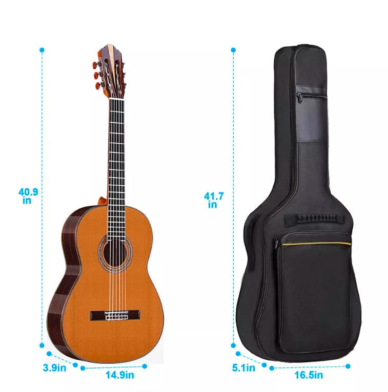 Heavy Duty Thicken Soft Padded 40"/41" Classical / Acoustic Guitar Case Gig Bag