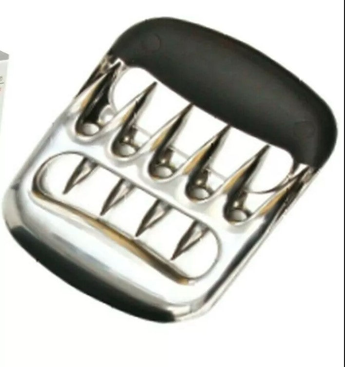 BBQ Meat Claws Stainless Steel With Abs Handle, Silver