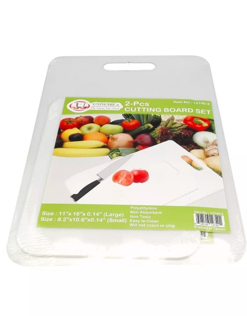 Load image into Gallery viewer, Kitchen Cutting Board For Fruits and Vegetables,White,2 Pcs Set
