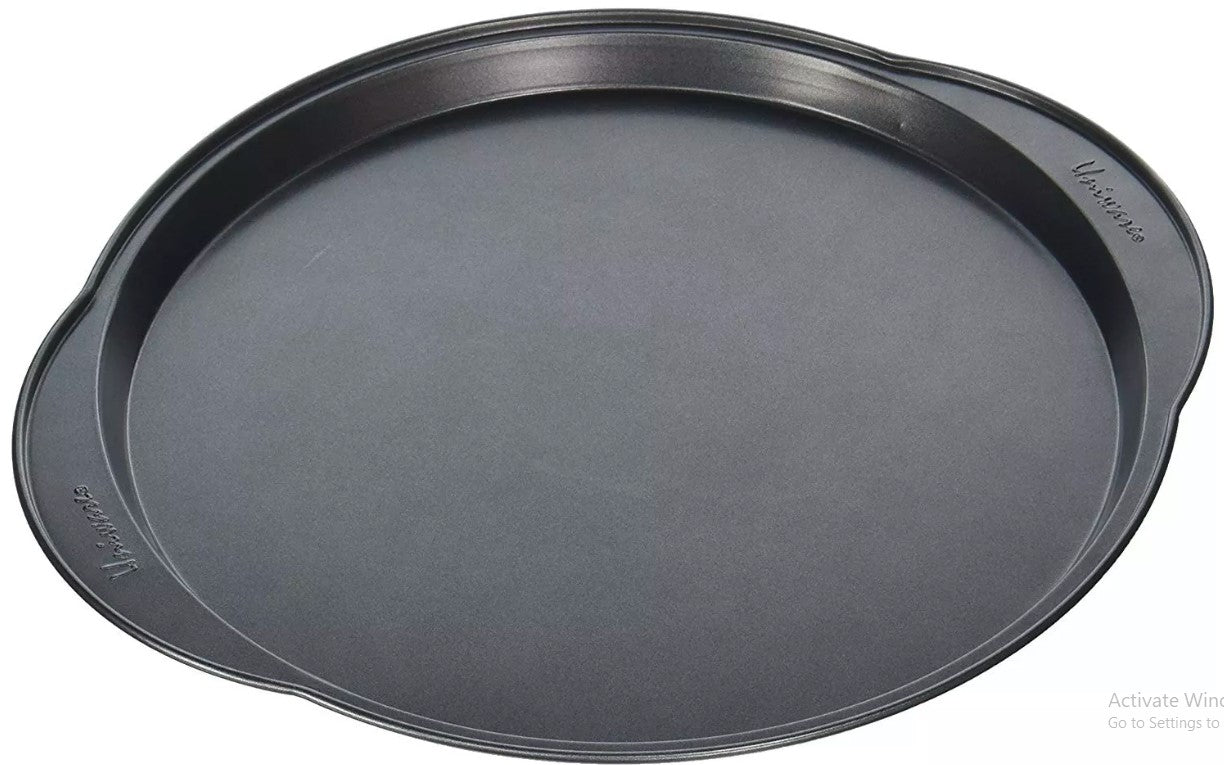 Non Stick Pizza Pan 12 Inches, Dishwasher Safe, Dark Gray