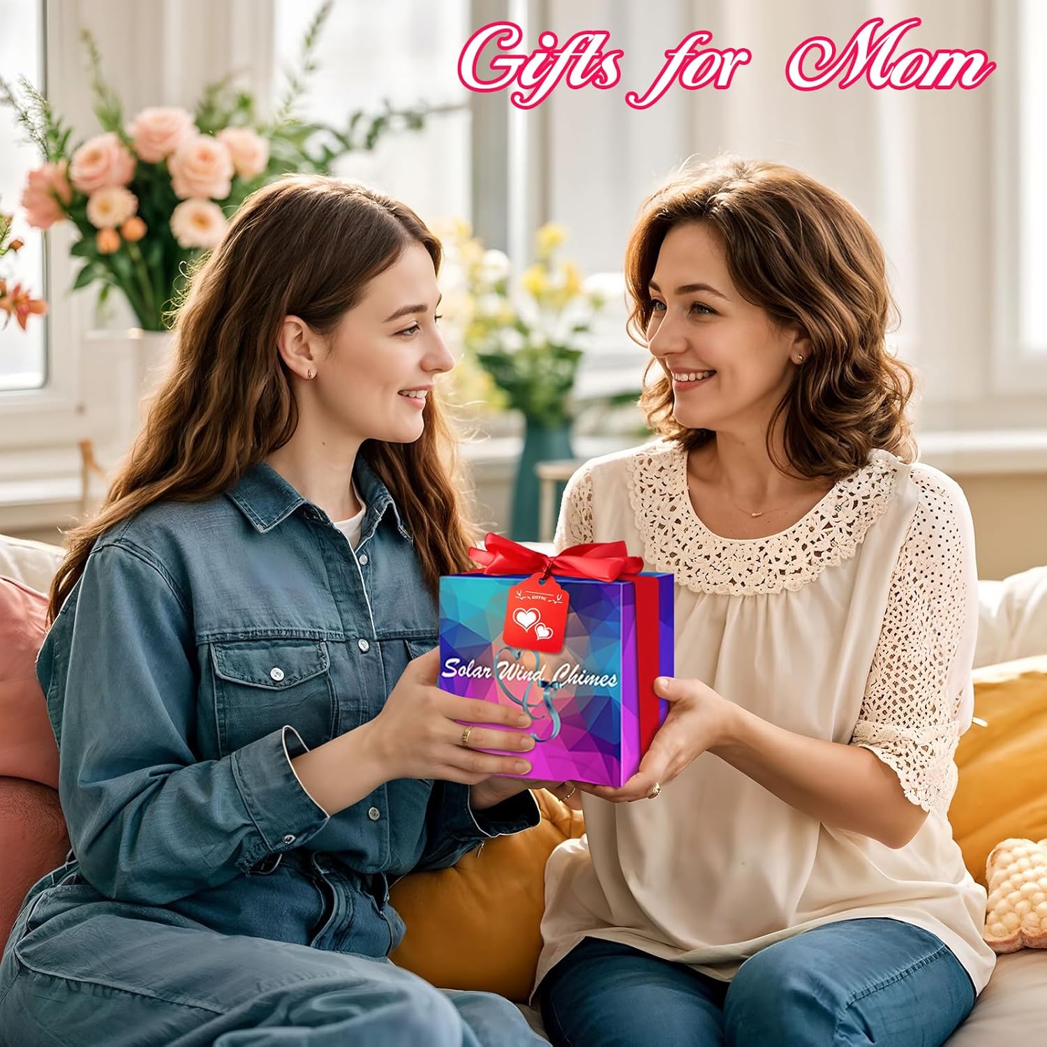 Mother’s Day Gift Basket for Women – 6 pieces Spa Set ( FREE Garden Wind Chime )