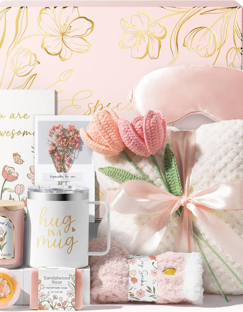 Load image into Gallery viewer, Spa Gift Basket for Women – Self Care, Birthday &amp; Thinking of You Gift (FREE Engraved Acrylic Block Puzzles )
