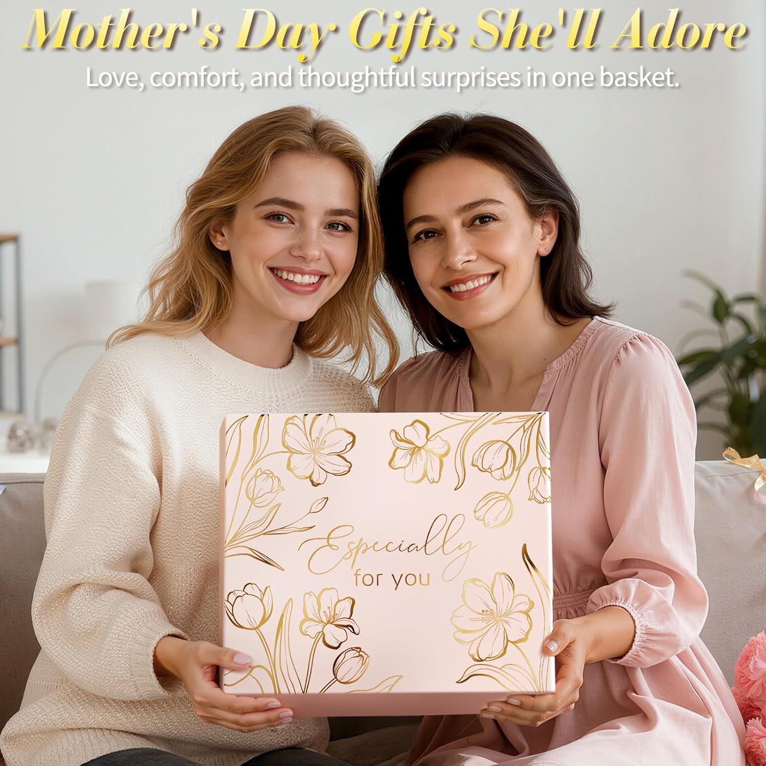Spa Gift Basket for Women – Self Care, Birthday & Thinking of You Gift (FREE Engraved Acrylic Block Puzzles )