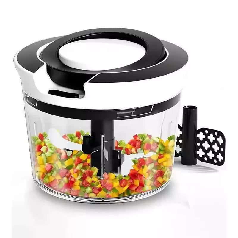 900ML High-Capacity Pull Rope Meat Grinder Ideal for Home Kitchen DIY Delicacies