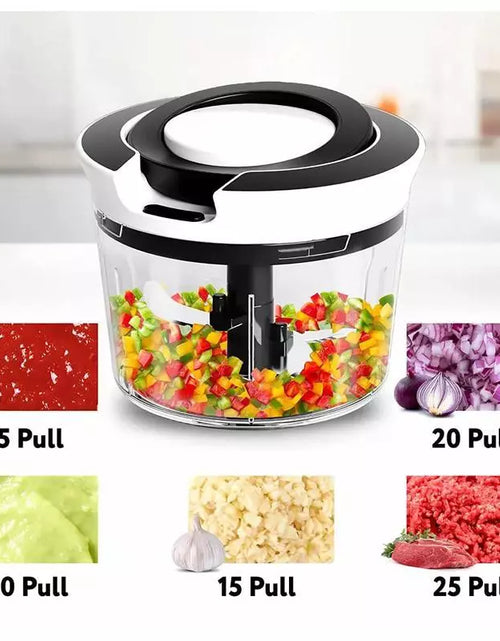 Load image into Gallery viewer, 900ML High-Capacity Pull Rope Meat Grinder Ideal for Home Kitchen DIY Delicacies
