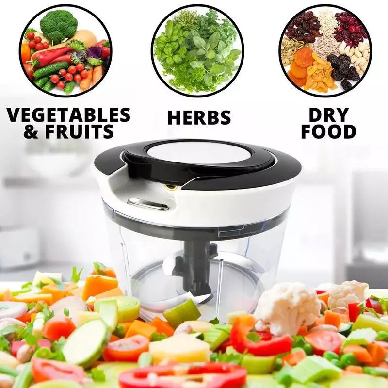 900ML High-Capacity Pull Rope Meat Grinder Ideal for Home Kitchen DIY Delicacies