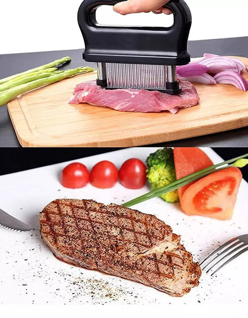 Load image into Gallery viewer, Meat Tenderizer with 48 Stainless Steel Ultra Sharp Needle Blades BBQ Tool

