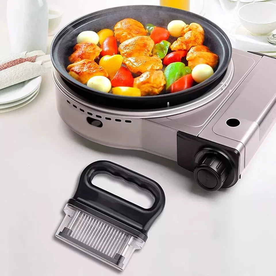 Meat Tenderizer with 48 Stainless Steel Ultra Sharp Needle Blades BBQ Tool