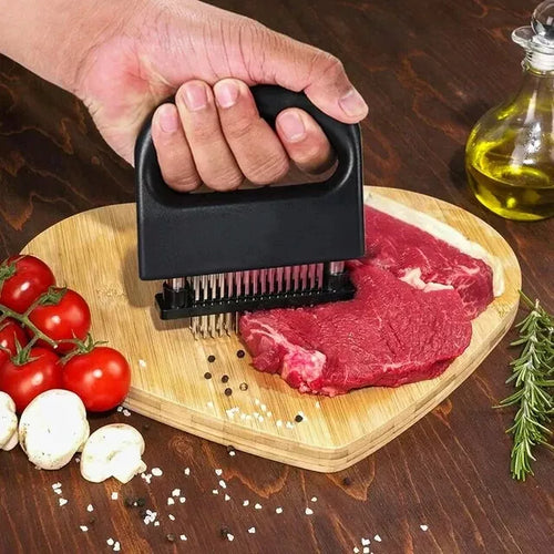 Load image into Gallery viewer, Meat Tenderizer with 48 Stainless Steel Ultra Sharp Needle Blades BBQ Tool

